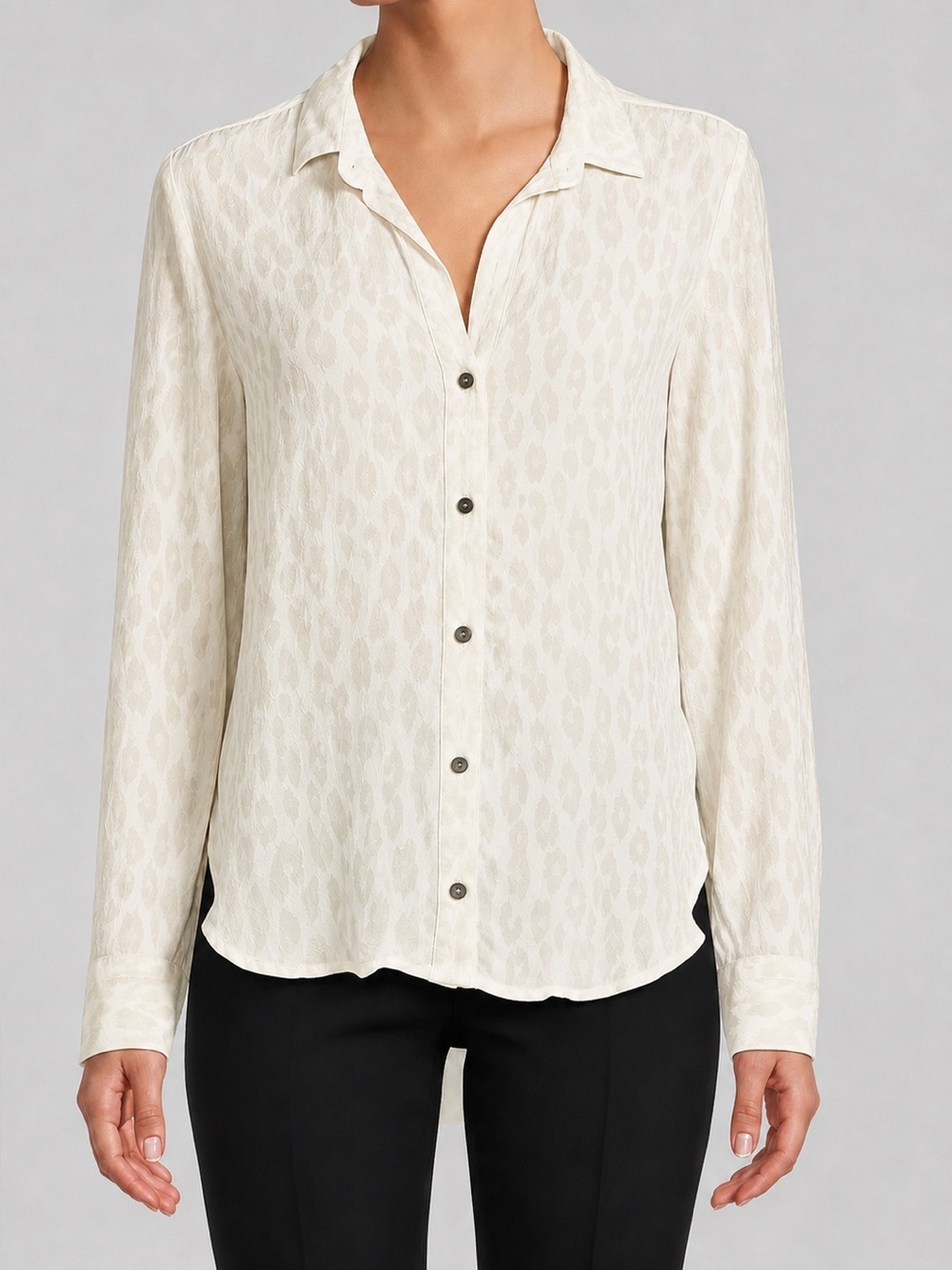 Bella Dahl cream button down shirt, small